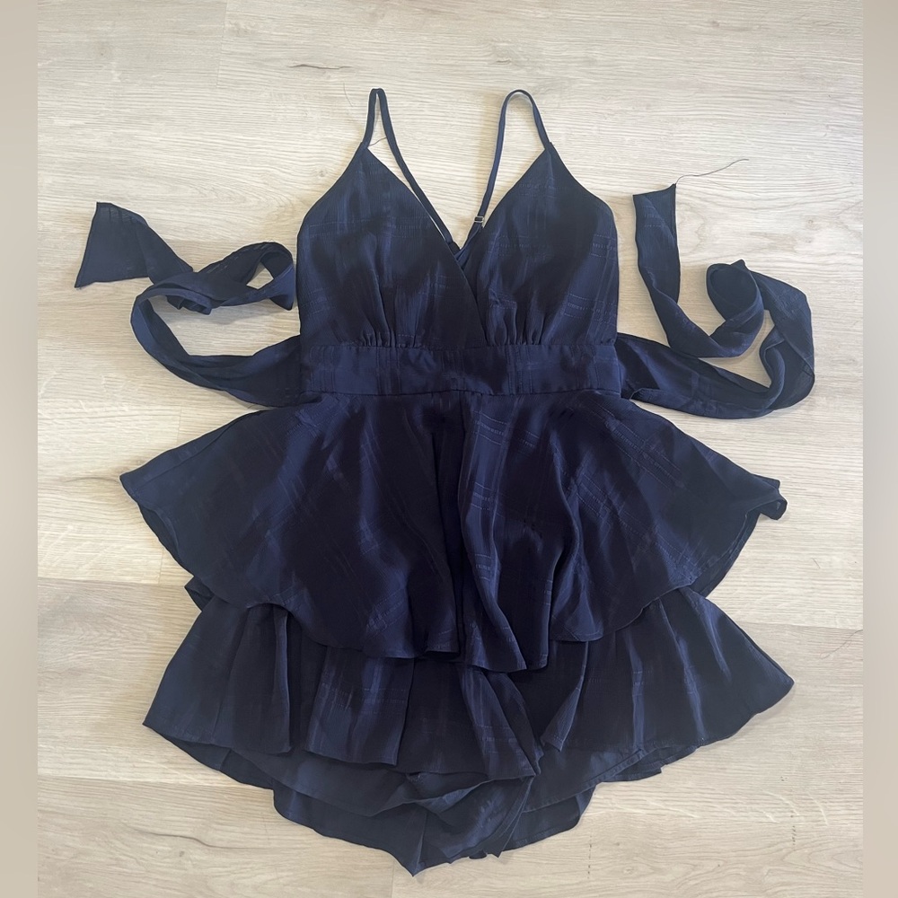 Princess Polly Royal Blue Romper